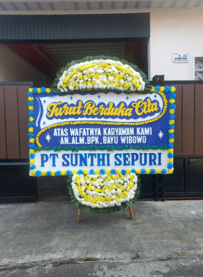 Papan Bunga Duka di Sambiroto
